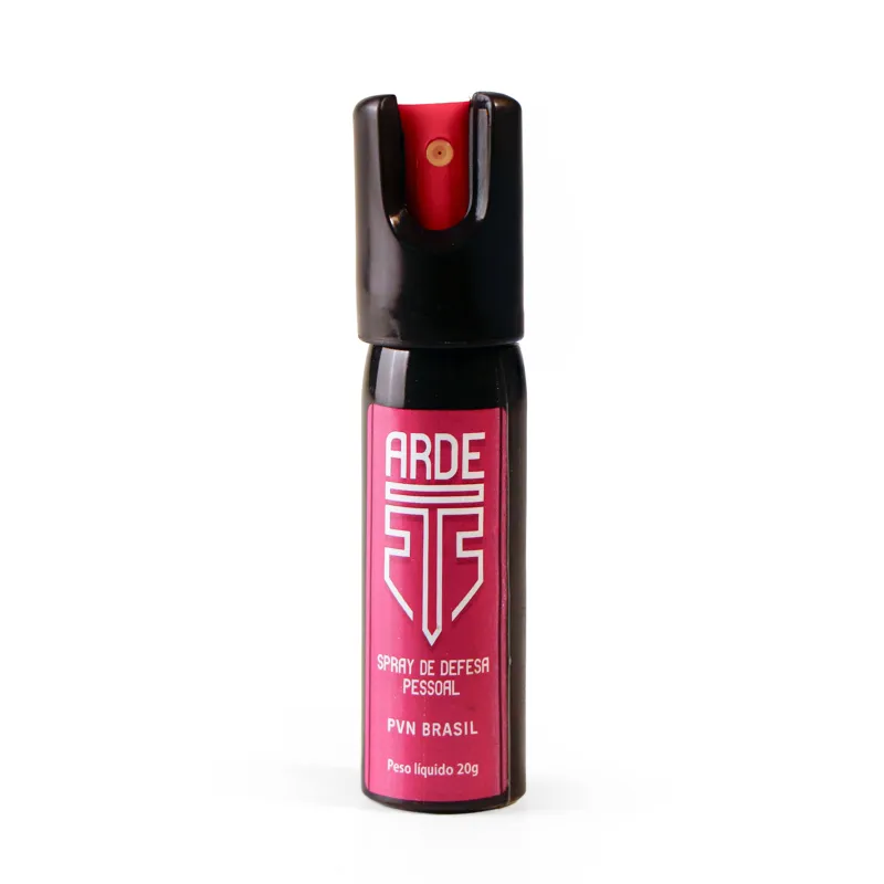 Frasco ARDE com rótulo rosa